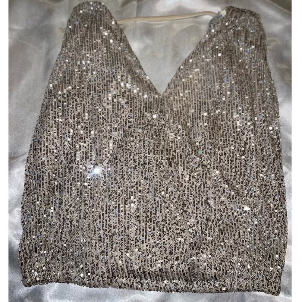 She + Sky Sequined Tank Top